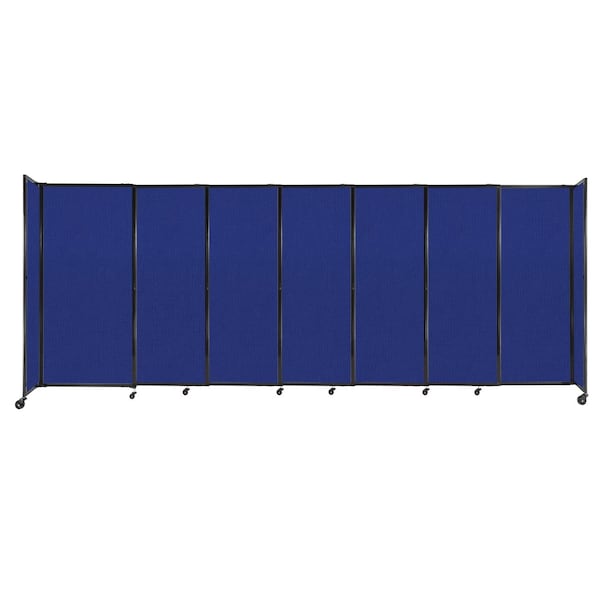 StraightWall Sliding Portable Partition 15'6" x 6' Royal Blue Fabric